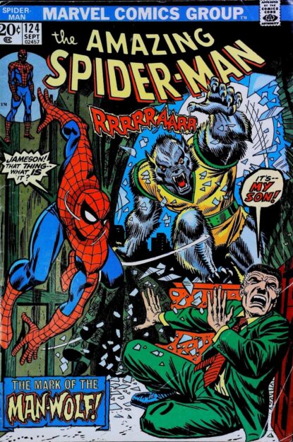 Couverture de AMAZING SPIDER-MAN (1963) #124 - par John Romita - lecubeacomics.com