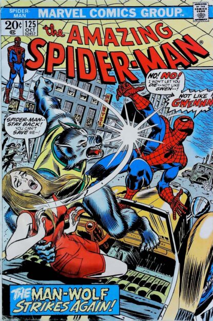 Couverture de AMAZING SPIDER-MAN (1963) #125 - par John Romita - lecubeacomics.com