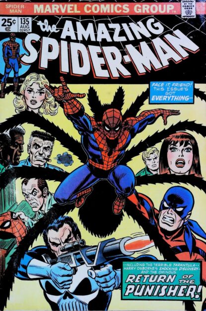 Couverture de AMAZING SPIDER-MAN (1963) #135 - par John Romita - lecubeacomics.com
