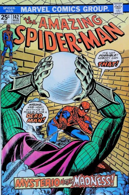 Couverture de AMAZING SPIDER-MAN (1963) #142 - par John Romita - lecubeacomics.com