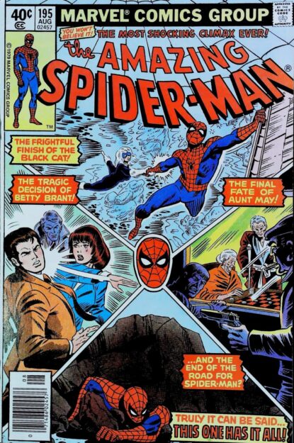 Couverture de AMAZING SPIDER-MAN (1963) #195 - par Al Milgrom - lecubeacomics.com
