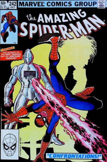 Couverture de AMAZING SPIDER-MAN (1963) #242 - par John Romita Jr. - lecubeacomics.com