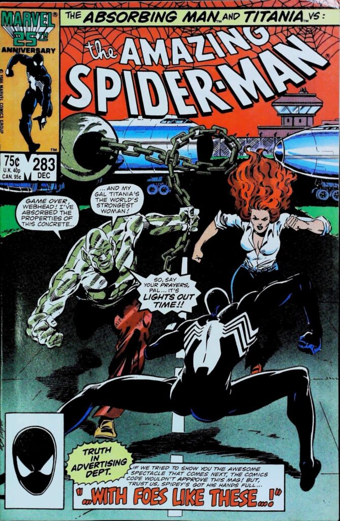 Amazing Spider-Man #283, vue de l'exemplaire