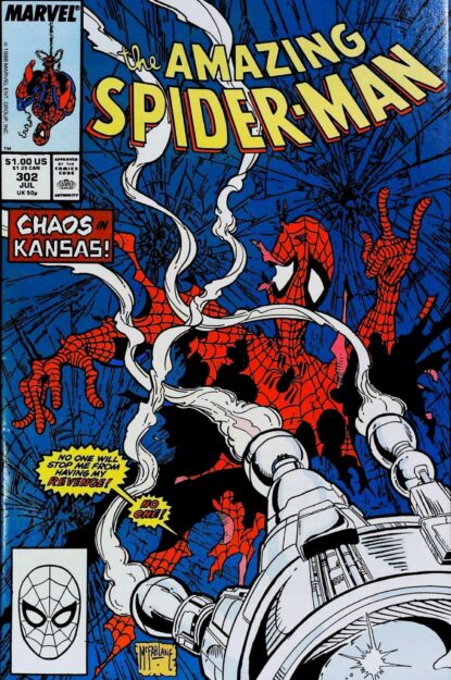 Couverture de AMAZING SPIDER-MAN (1963) #302 - par Todd McFarlane - lecubeacomics.com
