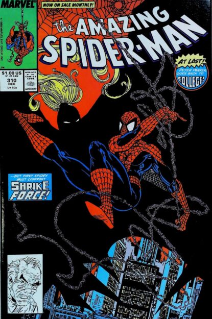 Couverture de AMAZING SPIDER-MAN (1963) #310 - par Todd McFarlane - lecubeacomics.com