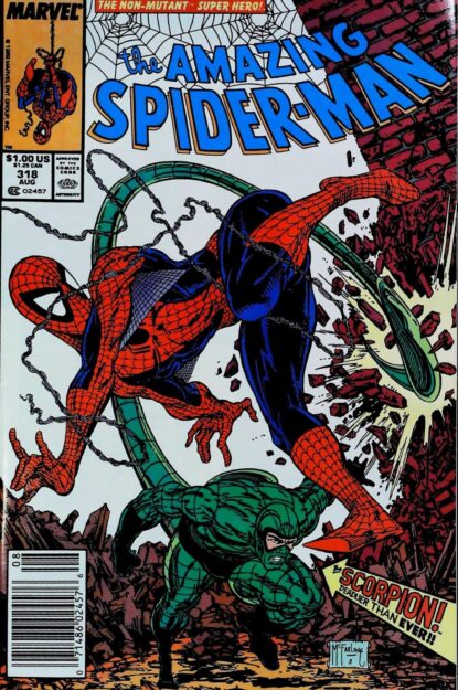 Couverture de AMAZING SPIDER-MAN (1963) #318 - par Todd McFarlane - lecubeacomics.com