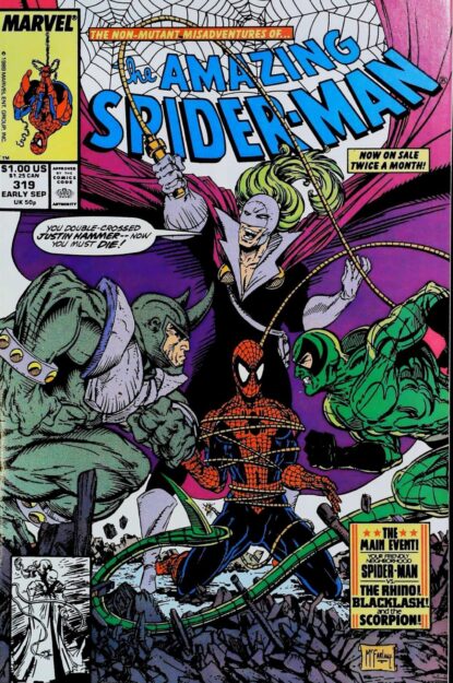 Couverture de AMAZING SPIDER-MAN (1963) #319 - par Todd McFarlane - lecubeacomics.com