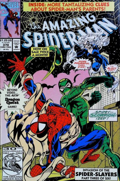 Couverture de AMAZING SPIDER-MAN (1963) #370 - par Mark Bagley - lecubeacomics.com