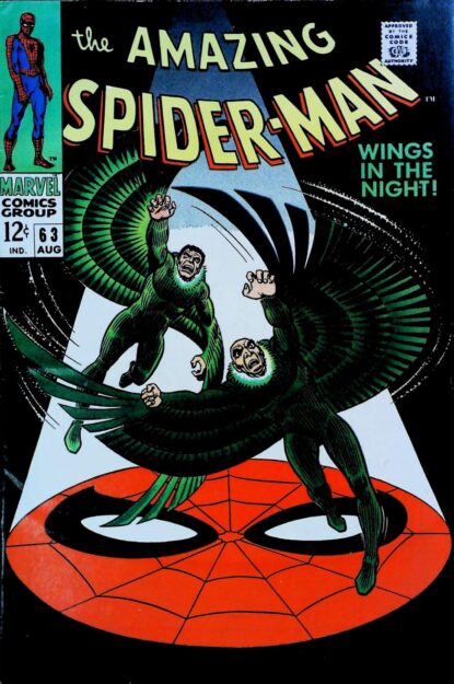 Couverture de AMAZING SPIDER-MAN (1963) #63 - par John Romita - lecubeacomics.com