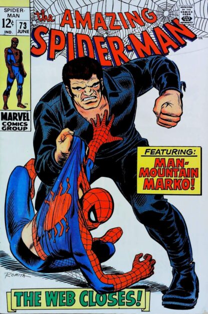 Couverture de AMAZING SPIDER-MAN (1963) #73 - par John Romita - lecubeacomics.com