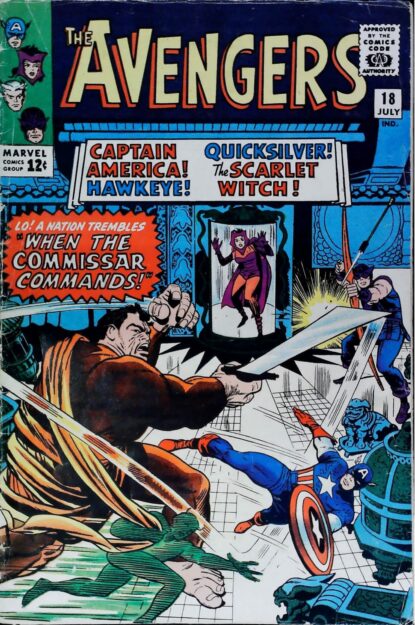 Couverture de AVENGERS (1963) #18 - par Dick Ayers - lecubeacomics.com