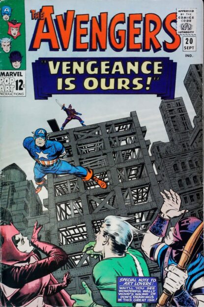 AVENGERS (1963) #20 - Marvel - lecubeacomics.com Couverture de AVENGERS (1963) #20 - par Jack Kirby - lecubeacomics.com