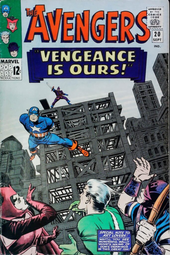 Avengers #20, exemplaire VG 4.0, recto