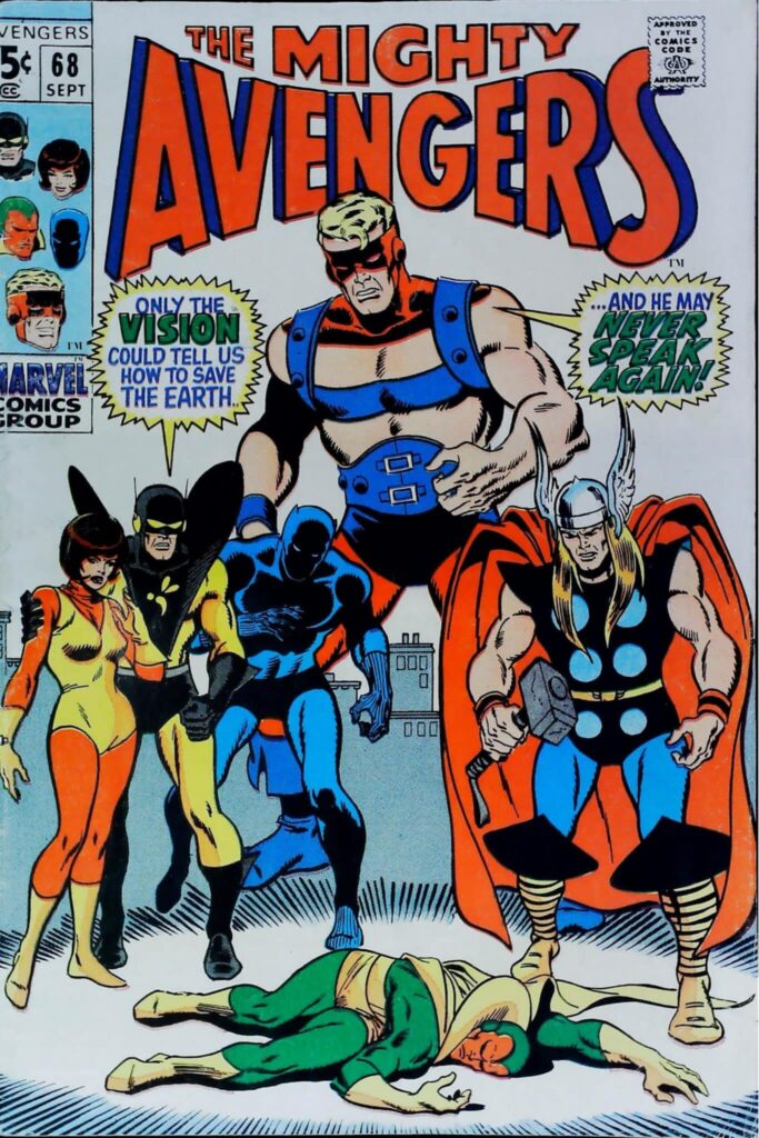 Avengers #68, vue de l'exemplaire