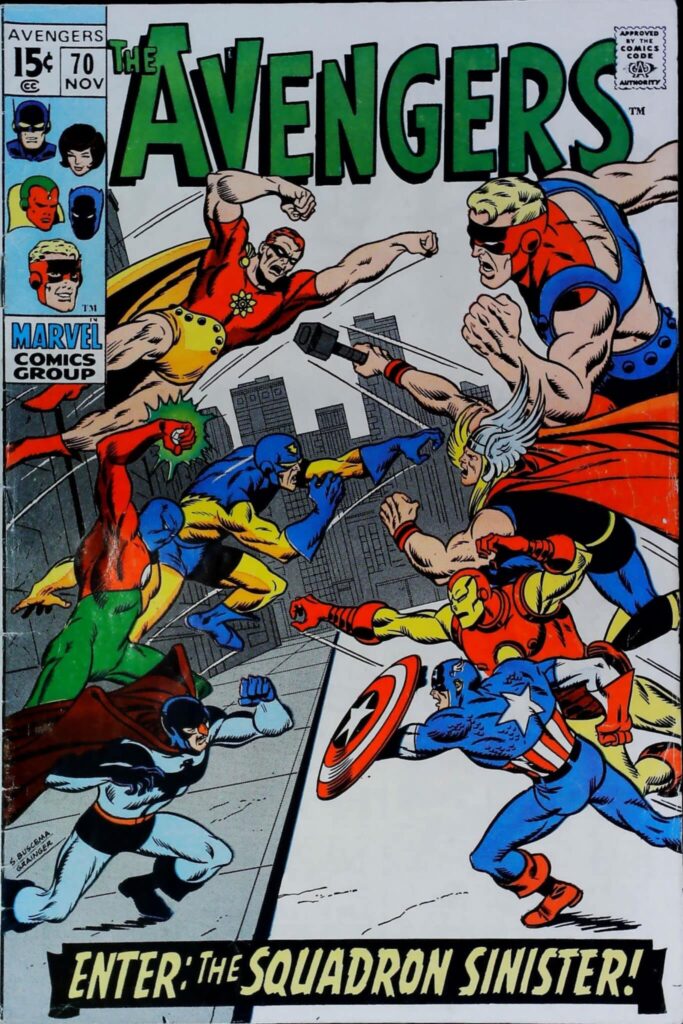 Avengers #70, vue de l'exemplaire