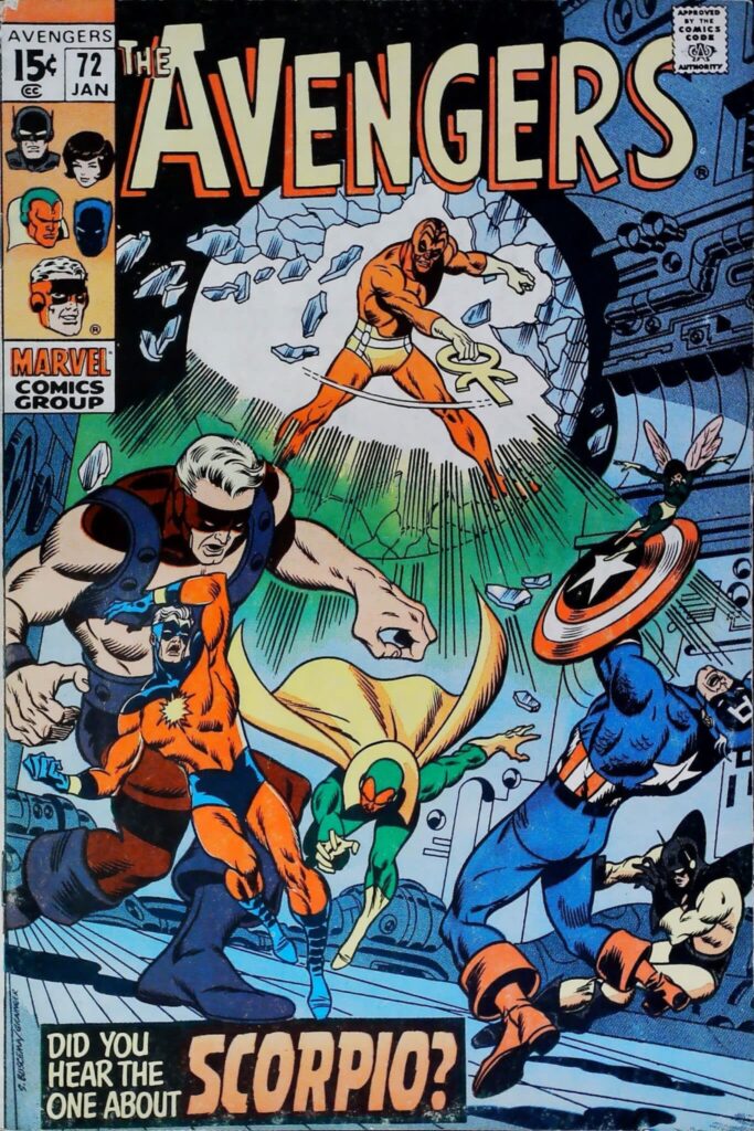 Avengers #72, vue de l'exemplaire