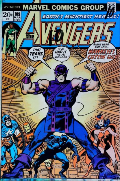 Couverture de AVENGERS (1963) #109 - par John Buscema - lecubeacomics.com