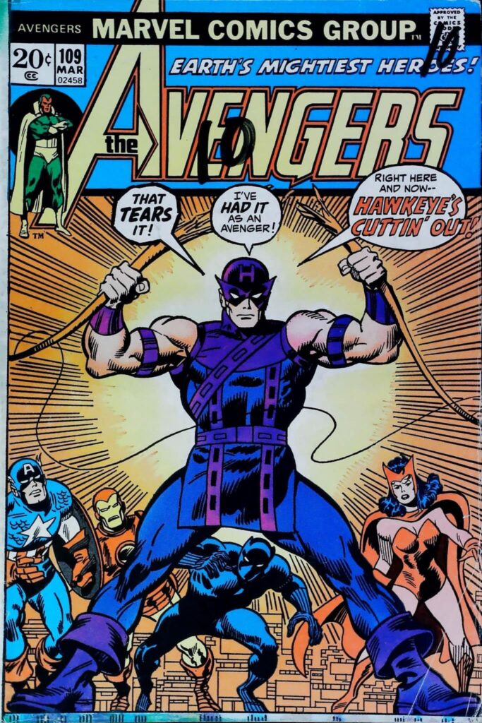 Avengers #109, vue de l'exemplaire