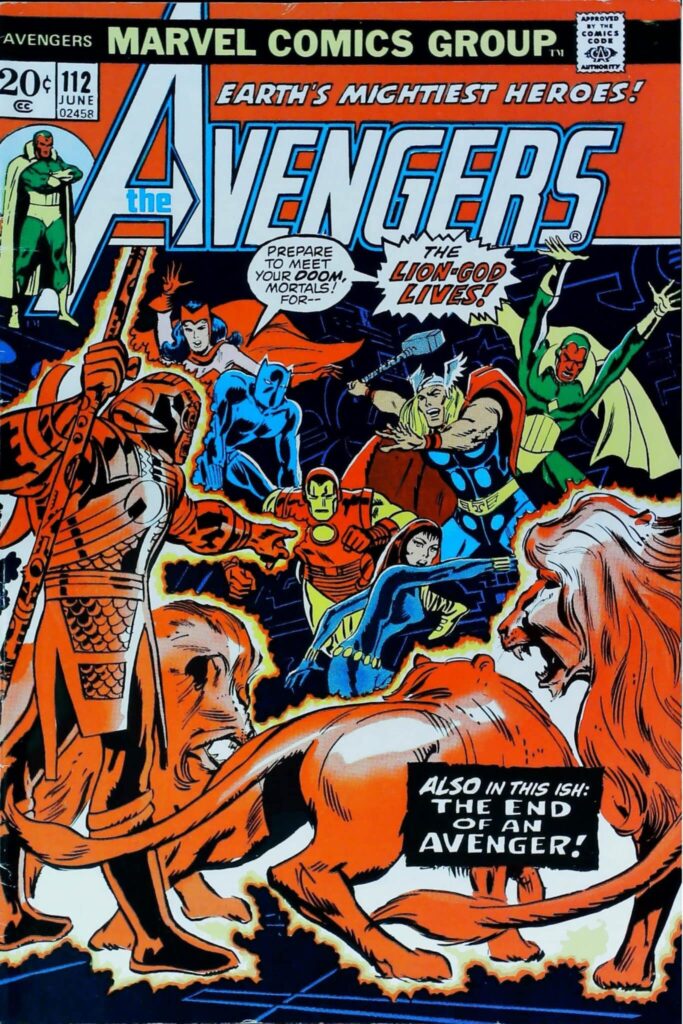 Avengers #112, vue de l'exemplaire