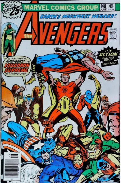 Couverture de AVENGERS (1963) #148 - par Dan Crespi - lecubeacomics.com