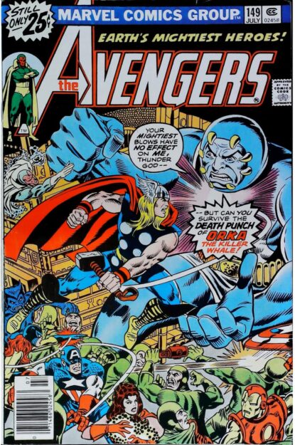 AVENGERS (1963) #149 - Marvel - lecubeacomics.com Couverture de AVENGERS (1963) #149 - par Ron Wilson - lecubeacomics.com
