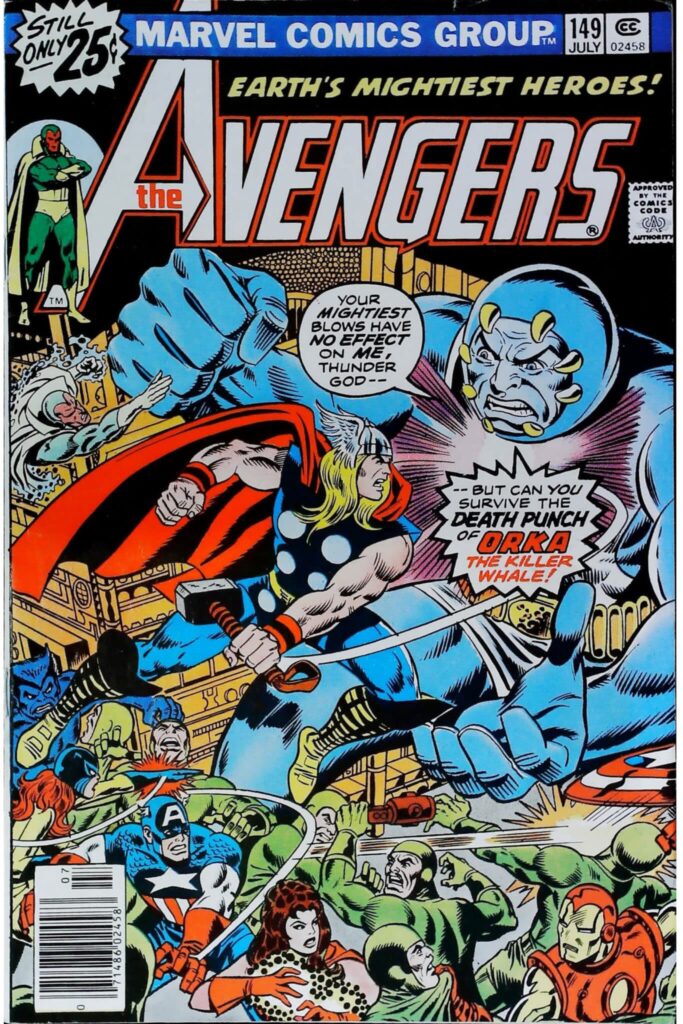 Avengers #149, exemplaire FN 6.0, recto