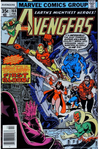 AVENGERS (1963) #168 - Marvel - lecubeacomics.com Couverture de AVENGERS (1963) #168 - par Annette Kawecki - lecubeacomics.com