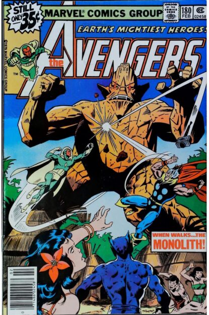 Couverture de AVENGERS (1963) #180 - par Dan Adkins - lecubeacomics.com