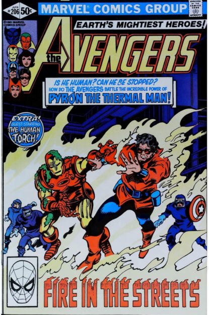 Couverture de AVENGERS (1963) #206 - par Gene Colan - lecubeacomics.com