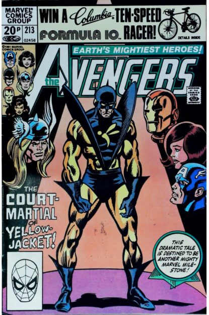 Couverture de AVENGERS (1963) #213 - par Bob Hall - lecubeacomics.com