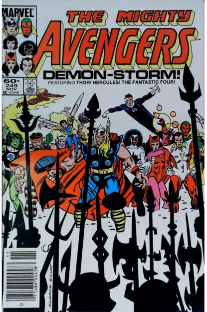 Couverture de AVENGERS (1963) #249 - par Al Milgrom - lecubeacomics.com
