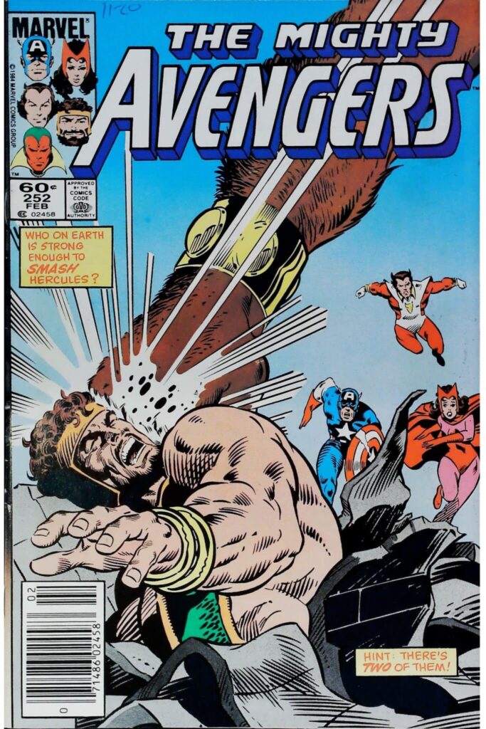 Avengers #252, exemplaire VF- 7.5, recto