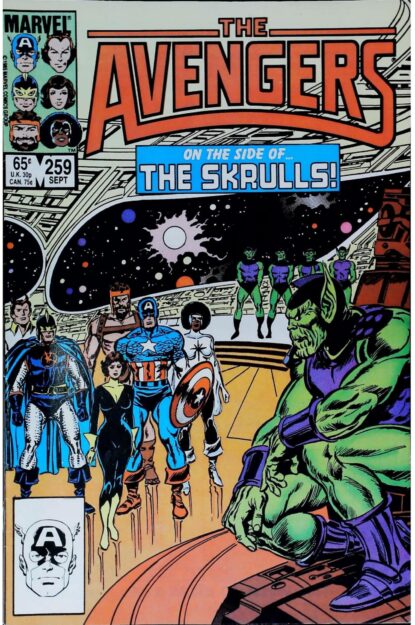 Couverture de AVENGERS (1963) #259 - par John Buscema - lecubeacomics.com