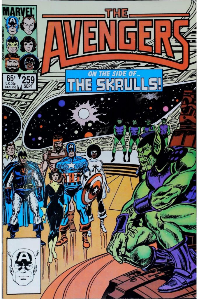 Avengers #259, exemplaire VF- 7.5, recto