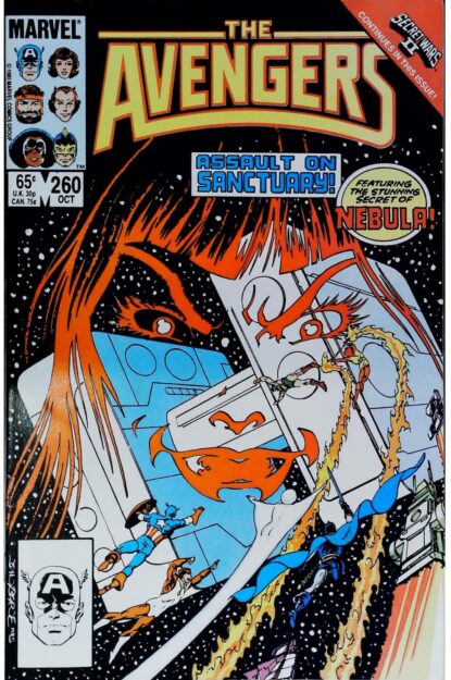 Couverture de AVENGERS (1963) #260 - par John Byrne - lecubeacomics.com