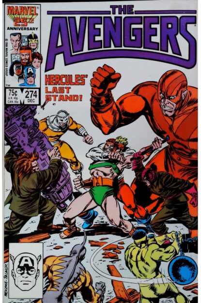Couverture de AVENGERS (1963) #274 - par John Buscema - lecubeacomics.com