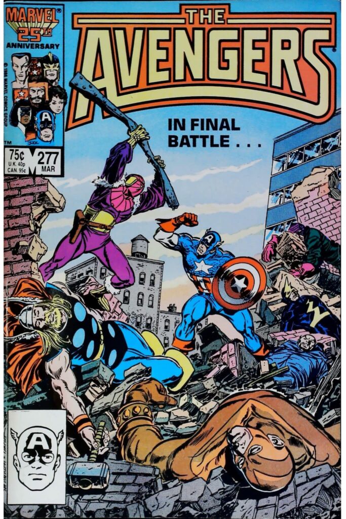 Avengers #277, exemplaire FN 6.0, recto