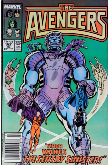 Couverture de AVENGERS (1963) #288 - par John Buscema - lecubeacomics.com