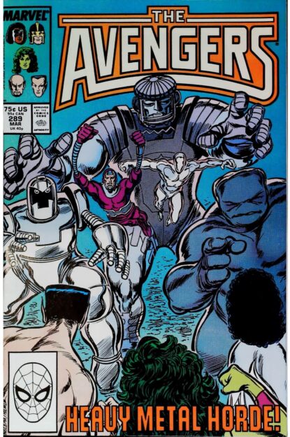 Couverture de AVENGERS (1963) #289 - par John Buscema - lecubeacomics.com