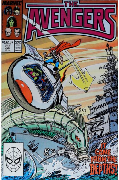 Couverture de AVENGERS (1963) #292 - par John Buscema - lecubeacomics.com