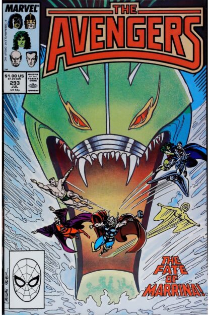 Couverture de AVENGERS (1963) #293 - par John Buscema - lecubeacomics.com