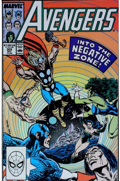 Couverture de AVENGERS (1963) #309 - par Paul Ryan - lecubeacomics.com