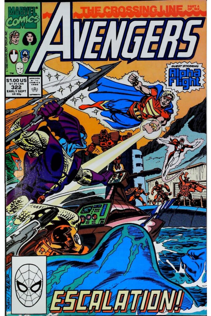 Avengers #322, vue de l'exemplaire