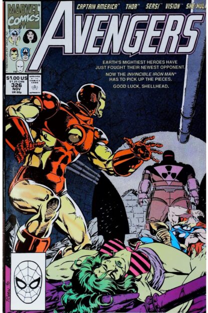 Couverture de AVENGERS (1963) #326 - par Paul Ryan - lecubeacomics.com