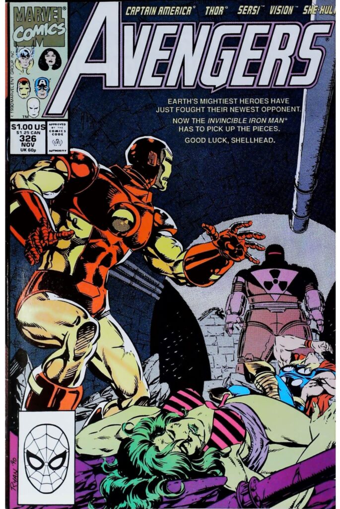 Avengers #326, vue de l'exemplaire