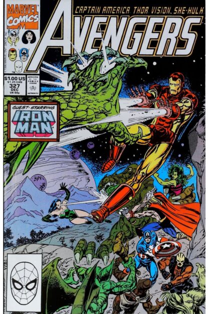 Couverture de AVENGERS (1963) #327 - par Paul Ryan - lecubeacomics.com