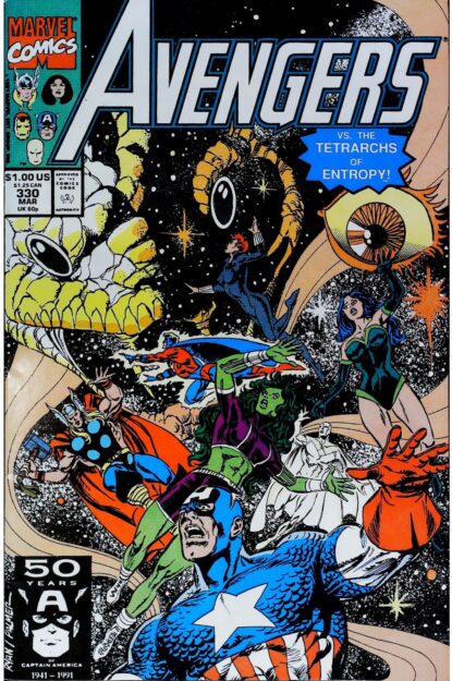 Couverture de AVENGERS (1963) #330 - par Paul Ryan - lecubeacomics.com