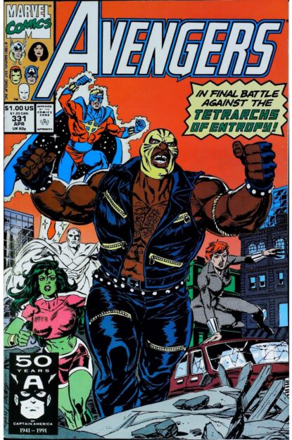 Couverture de AVENGERS (1963) #331 - par Paul Ryan - lecubeacomics.com