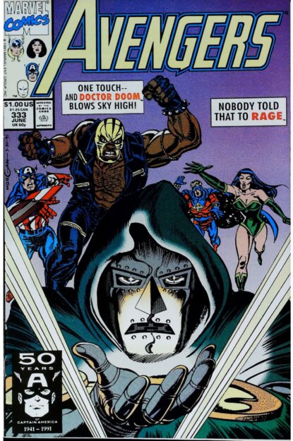 Couverture de AVENGERS (1963) #333 - par Tom Morgan - lecubeacomics.com
