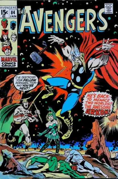 Couverture de AVENGERS (1963) #84 - par John Buscema - lecubeacomics.com
